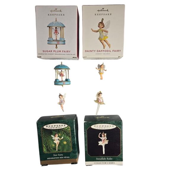 Set of 4 Hallmark Mini Fairy Keepsake Ornaments List in Description - Picture 4 of 7